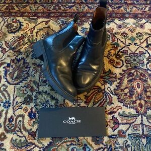 Women’s coach chunky booties genuine leather